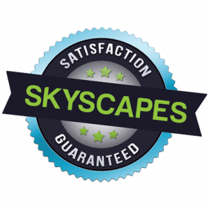 skyscapes satisfaction guaranteed badge