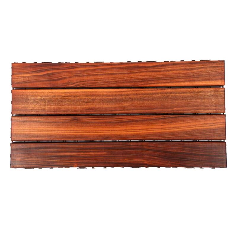 Curupay 12x24 Snap-together Deck Tiles